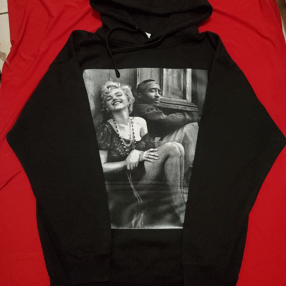 Marilyn Monroe and 2Pac Hoodie